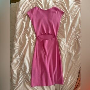 Wilfred Pink Wrap Tie Front Bodycon Dress